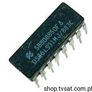 [1szt] DS26LS31MJ-883C Quad RS422 Line Driver DIP16C NSC