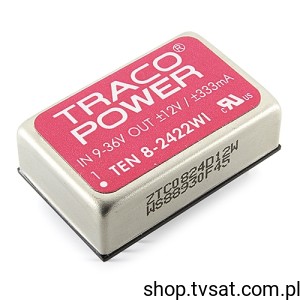 [1szt] TEN8-2422WI DC-DC Uin=9-36V Uo=+/-12V Io=0.33A THT TRACO