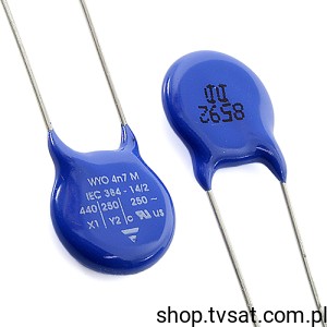 [60szt] WYO472MCMCF0KR 4.7nF 250VAC Ceramic R7.5 VISHAY