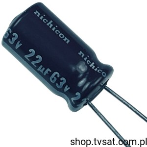 [100szt] UPJ1J220MED Elcos 22uF 63V Electrolytic R=3.5mm RADIAL HICON