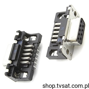 [2szt] 09661526615 D-SUB Female Connect Low-Profile THT HARTING
