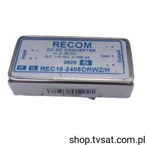 [1pc] REC10-2405DRWZ/H DC-DC In=36V Out=+/-5V 1A THT RECOM