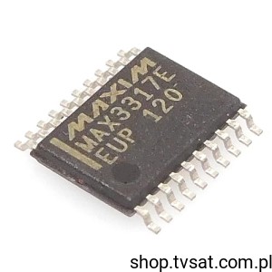 [3szt] MAX3317EEUP 460kbps, RS232 transceiver SMD-SSOP20 MAXIM