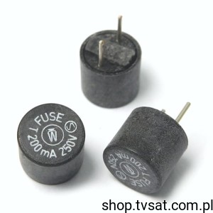 [40szt] 37202000411 Fuse Slow Blow 0.2A 250V T200mA BT8 WICKMANN