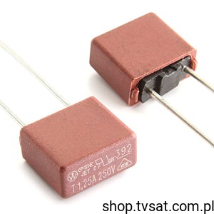 [20szt] 39211250000 Fuse Slow Blow Acting 1.25A 250V RADIAL WICKMANN