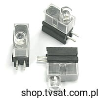 [80szt] 1801.LED-BLUE LED Blu in Case THT MENTOR