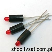 [200szt] 2818.2090 LED 3mm Red in Case RADIAL MENTOR