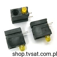 [50szt] 1801.7031 LED 3mm Yellow in Case THT MENTOR