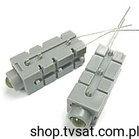 [4szt] C74451-A1400-A37 LED 5mm Yellow in Case THT SIEMENS
