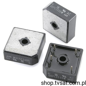 [50pcs] GBPC1510W Diode Bridge 1kV 15A Legs 4 mm THT TSE