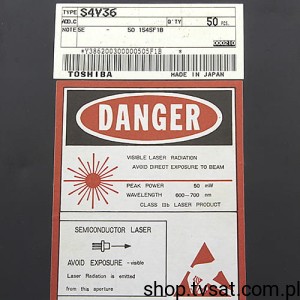[1szt] S4V36 Laser Diode 5mW 650nm TO Case THT TOSHIBA