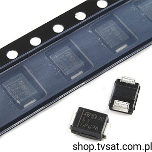[100szt] SM6T15A Transil Diode Unidirect. 15V 600W SMD-SMB STM