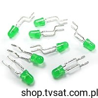 [300szt] TLHG4405 LED 3mm Green RADIAL VISHAYTFK
