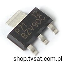 [50szt] BZV90C12 Diode 12V 1.5W Zener SMD-SOT223 NXP