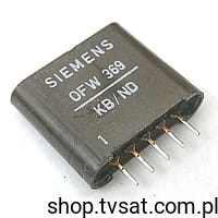 [18szt] OFW369 SAW Filter 33.15-39.50MHz SIL5 SIEMENS