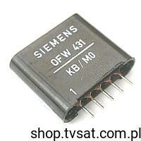 [25szt] OFW431 SAW Filter SIL5 SIEMENS