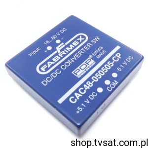 [1pc] CAC48-050505CP DC-DC 6-80 V to 5.1V 5W THT FABRIMEX
