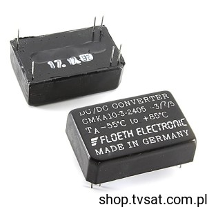 [1szt] CMKA10-3-2405 DC-DC Converter 24V to +5V 0,3A THT FLOETH