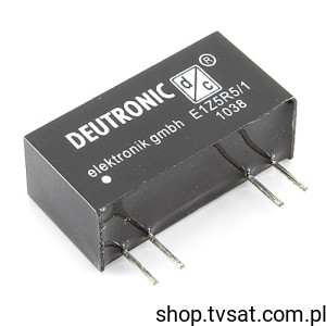 [2szt] E1Z5R5/1 DC-DC 5V to 5V Io=0.2A SIL4 DEUTRONIC 80