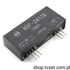 [1pc] HDF-2412D DC-DC Uin=24V Uo=+/-12V Io=125mA SIL7 SHINDENGEN