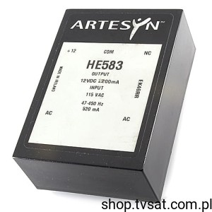 [1pc] HE583 AC-DC 115VAC to 12VDC 2.2A THT ARTESYN