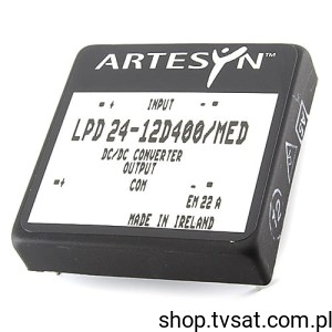 [1pc] LPD24-12D400 DC-DC 24V to +/-12V 0.4A THT ARTESYN