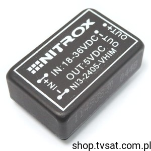 [1szt] NI3-2405-VHIM DC-DC In 18-36V  Out +5V  3W THT NITROX