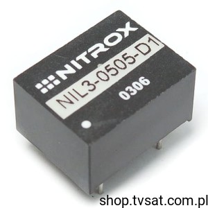 [1szt] NIL3-0505-D1 DC-DC In 5V Out 5V 1A THT NITROX