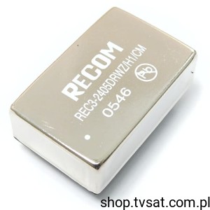 [1pc] REC3-2405DRWZ/H1/CM DC-DC In=24V Out=5V 0.6A THT RECOM