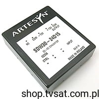 [1pc] SDW30-24D15 DC-DC 24V to +/-15V 1A THT ARTESYN