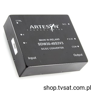 [1pc] SDW30-48S3V3 DC-DC 72V to 3.3V 5A THT ARTESYN