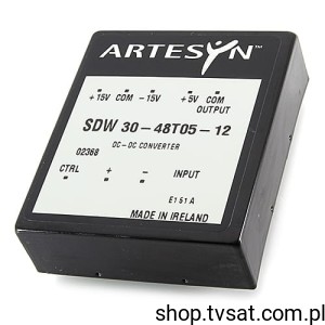 [1pc] SDW30-48T05-12 DC-DC 72V to 5V 3A +/-12V 0.3A THT ARTESYN