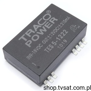 [1pc] TES5-1222 DC-DC 9-18V  to +/-12V 210mA SMD TRACO