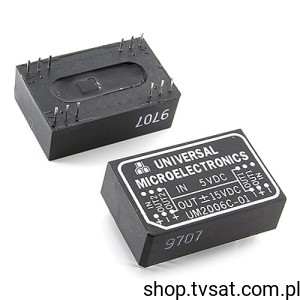 [1pc] UM2006C DC-DC 5V to +/-15V 3W DIP12 UMEC