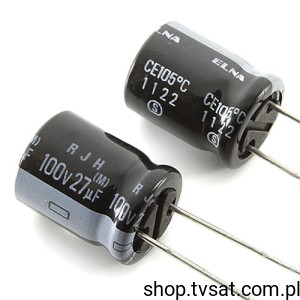[200szt] RJH100V27M 27uF 100V Electrolytic RADIAL ELNA