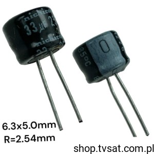 [100szt] UMT1E330MDD1TP Electrolyt 33uF 25V 6.3x5.0 mm RADIAL HICON