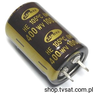[10szt] HE2G107M22035HA 100uF 400V Electrolytic SNAP-IN SAMWHA