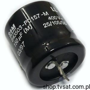 [10szt] B43503-P157-M 150uF 400V Electrolytic SNAP-IN S+M