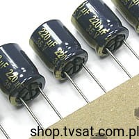 [25szt] Elektrolit 220uF 35V 105'C Low Impedance 12.5x10 EEUFC1V221B PANASONIC