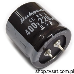 [2szt] 400USR220M30X30 220uF 400V Electrolytic SNAP-IN RUBYCON