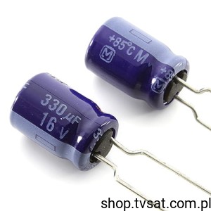 [50szt] ECA-1CM331 330uF 16V Electrolytic RADIAL PANASONIC
