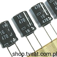 [100pcs] SME470uF-16V 470uF 16V Electrolytic RADIAL NIPPONCHEM