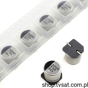 [40szt] ECEV1AA102P 1000uF 10V Electrolytic SMD-10X10.2L PANASONIC