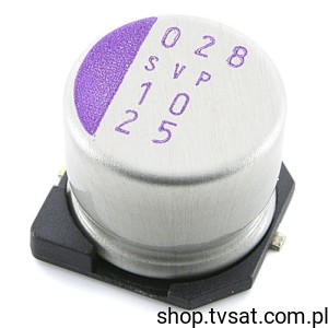 [5szt] Kondensator Polymerowy 10uF 25V Polymer SMD 8x8 CU1E100MCDANG SANYO