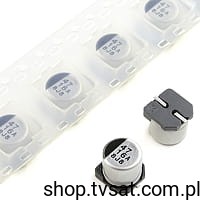 [10szt] Elektrolit 47uF 16V 85'C SMD 6.3x5.7 ECEV1CA470P PANASONIC