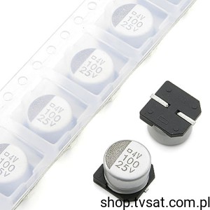 [40szt] EMV250ADA101MH 100uF 25V Electrolit SMD-8X6.2 NIPPONCHEM