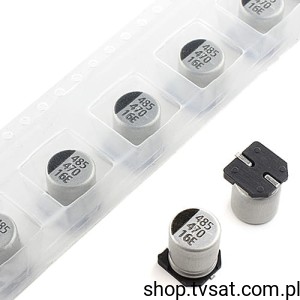 [50szt] DVCR47016-LF/DBC09 470uF 16V Electrolytic SMD-8X10.5 DUBILIER