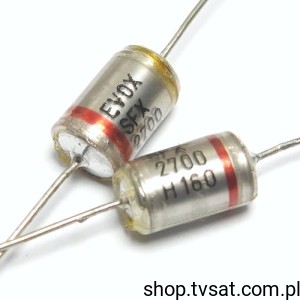 [36pcs] SFX2700H160V Styroflex 2.7nF 160V 2.5% Axial AXIAL EVOXRIFA