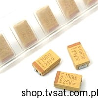 [200szt] B45196-E5106-K409 10uF 25V Tantalum SMD-D EPCOS