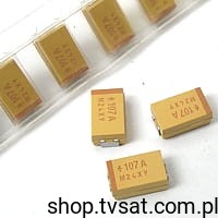 [100szt] TAJD107M010RNJ 100uF 10V Tantalum SMD-D AVX